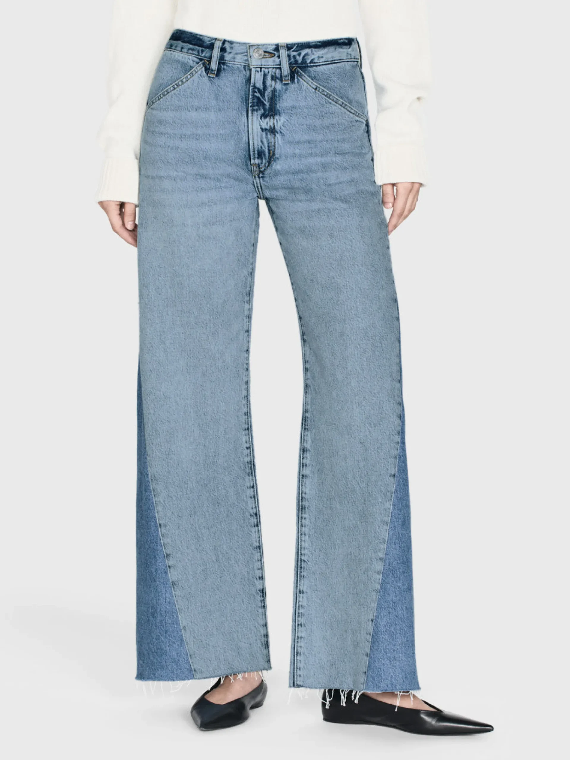 Women FRAME Le Baggy Palazzo Outseam Insert in