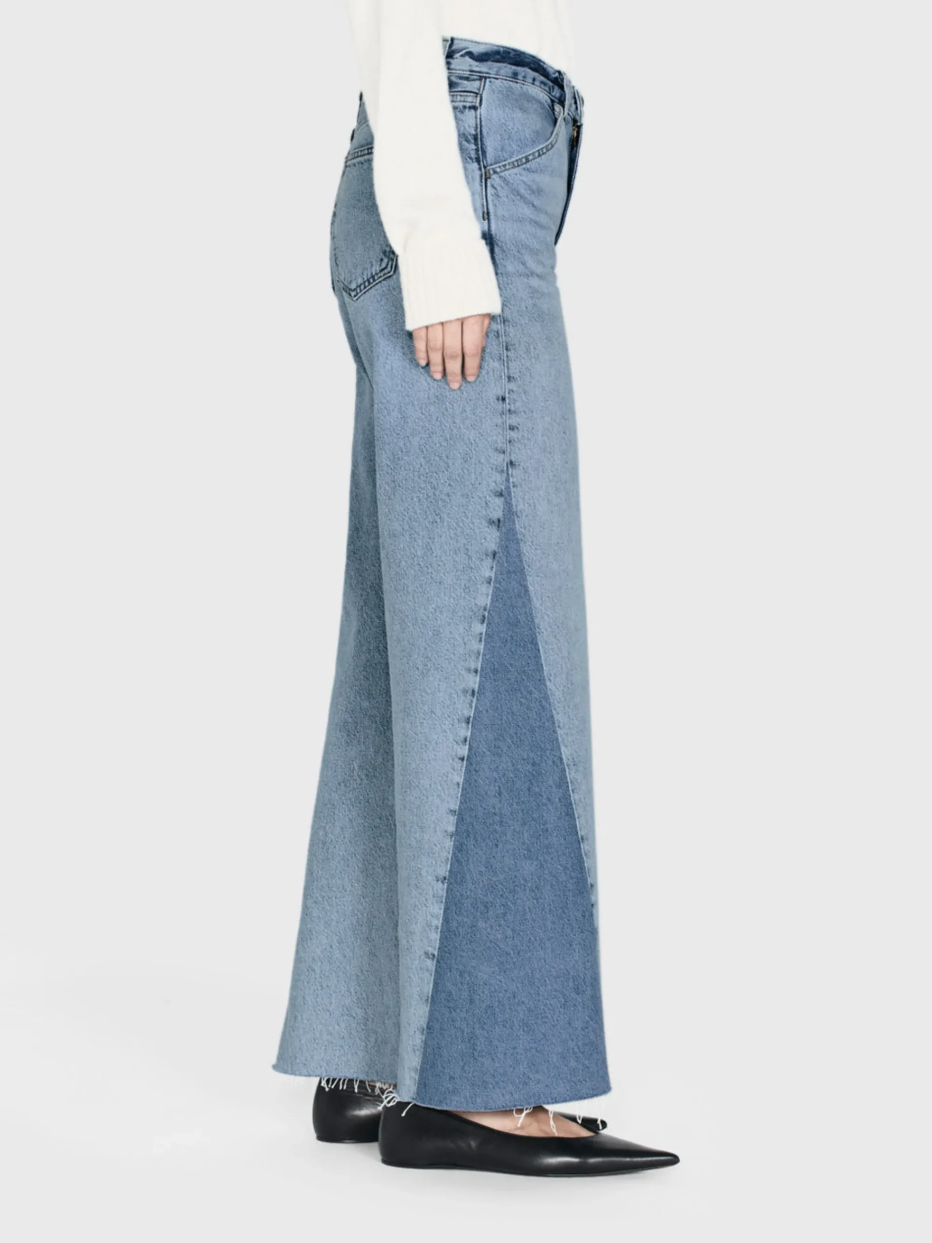 Women FRAME Le Baggy Palazzo Outseam Insert in