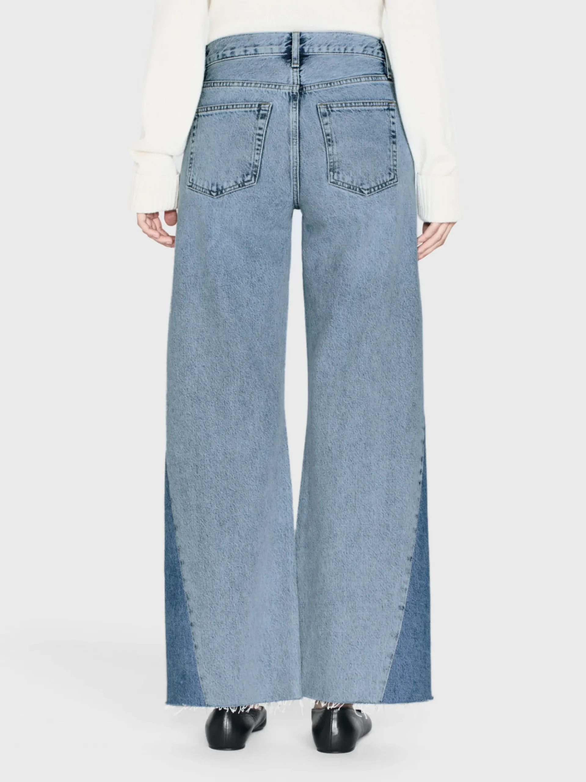 Women FRAME Le Baggy Palazzo Outseam Insert in