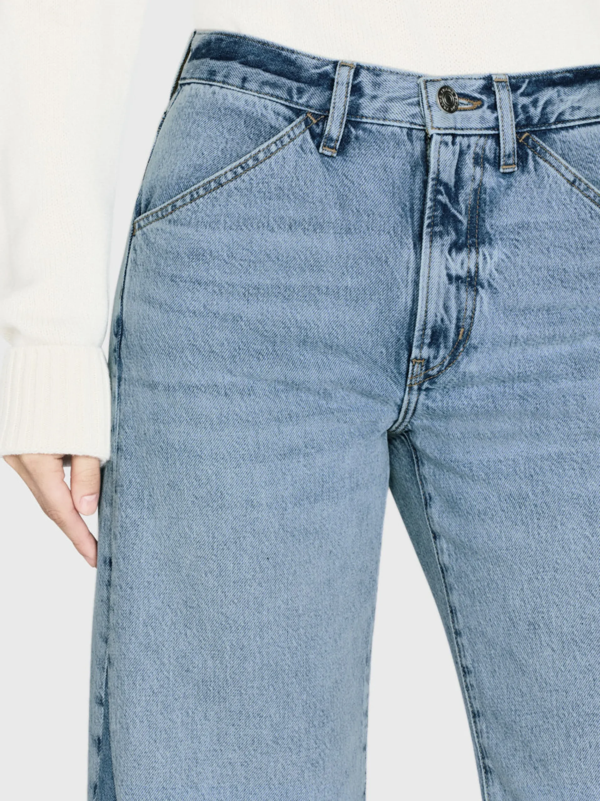 Women FRAME Le Baggy Palazzo Outseam Insert in