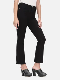 Women FRAME Le Crop Mini Boot in Film Noir