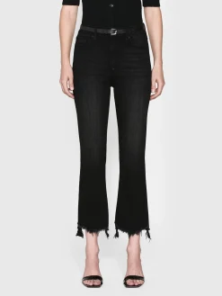 Women FRAME Le Crop Mini Boot in Tilt Stiletto Hem