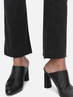 Women FRAME Le Crop Mini Boot Raw Edge in