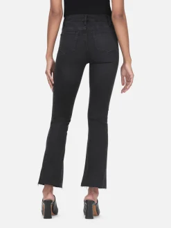 Women FRAME Le Crop Mini Boot Raw Edge in