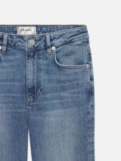 Women FRAME Le Crop Mini Boot Worn Fray in