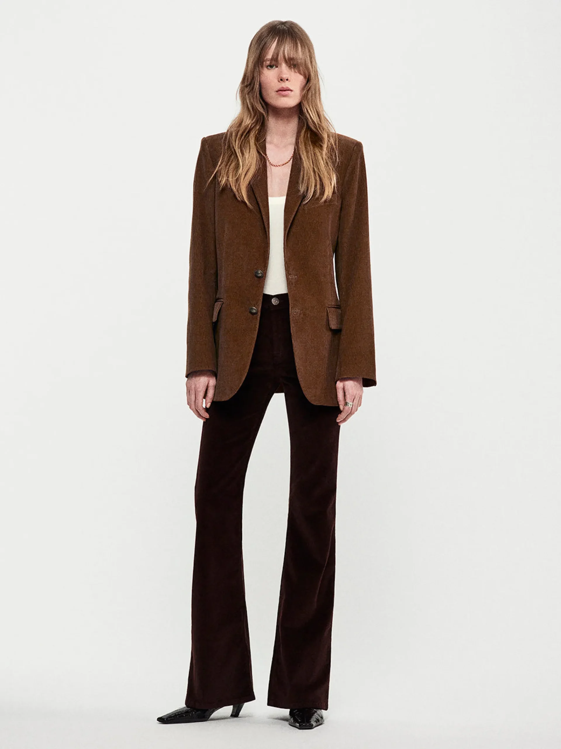 Women FRAME Le Easy Flare Corduroy in