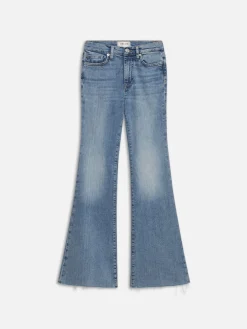 Women FRAME Le Easy Flare Raw Fray in