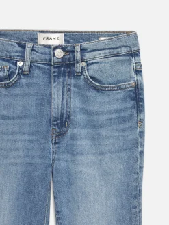 Women FRAME Le Easy Flare Raw Fray in