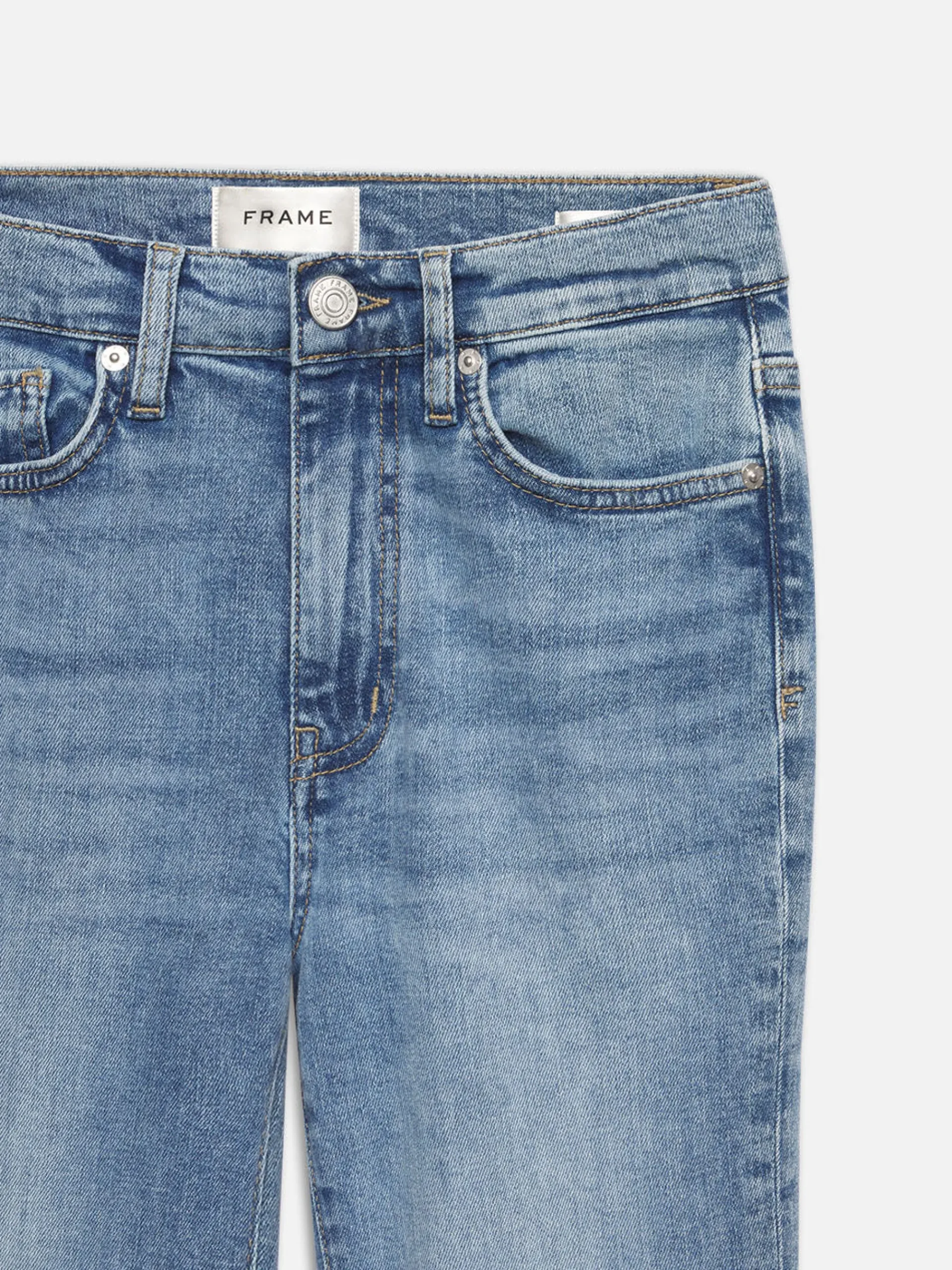 Women FRAME Le Easy Flare Raw Fray in