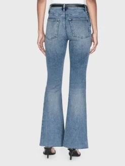 Women FRAME Le Easy Flare Raw Fray in