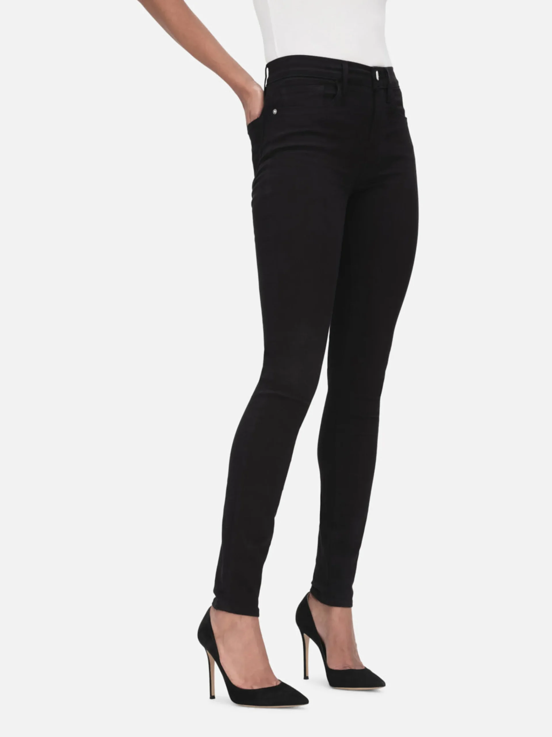 Women FRAME Le High Skinny in Film Noir