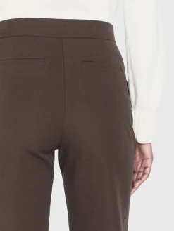 Women FRAME Le Jane Crop Trouser in Chocolate Brown