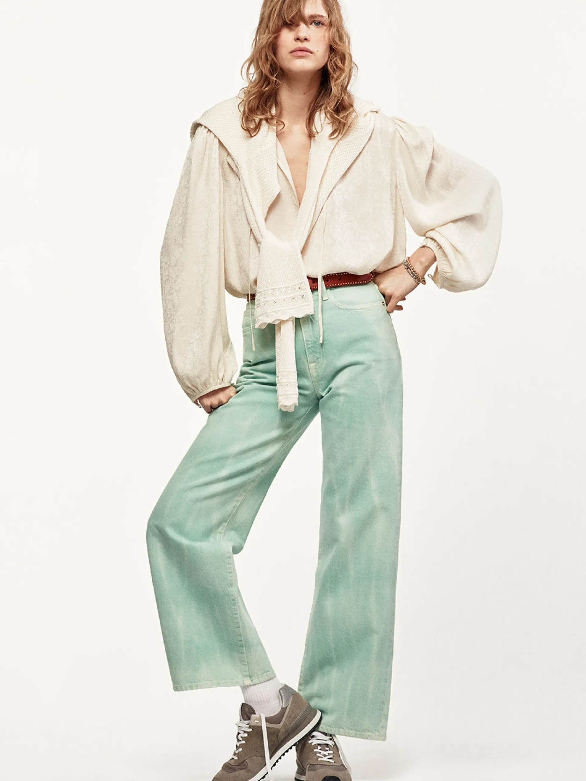 Women FRAME Le Jane Wide Crop in