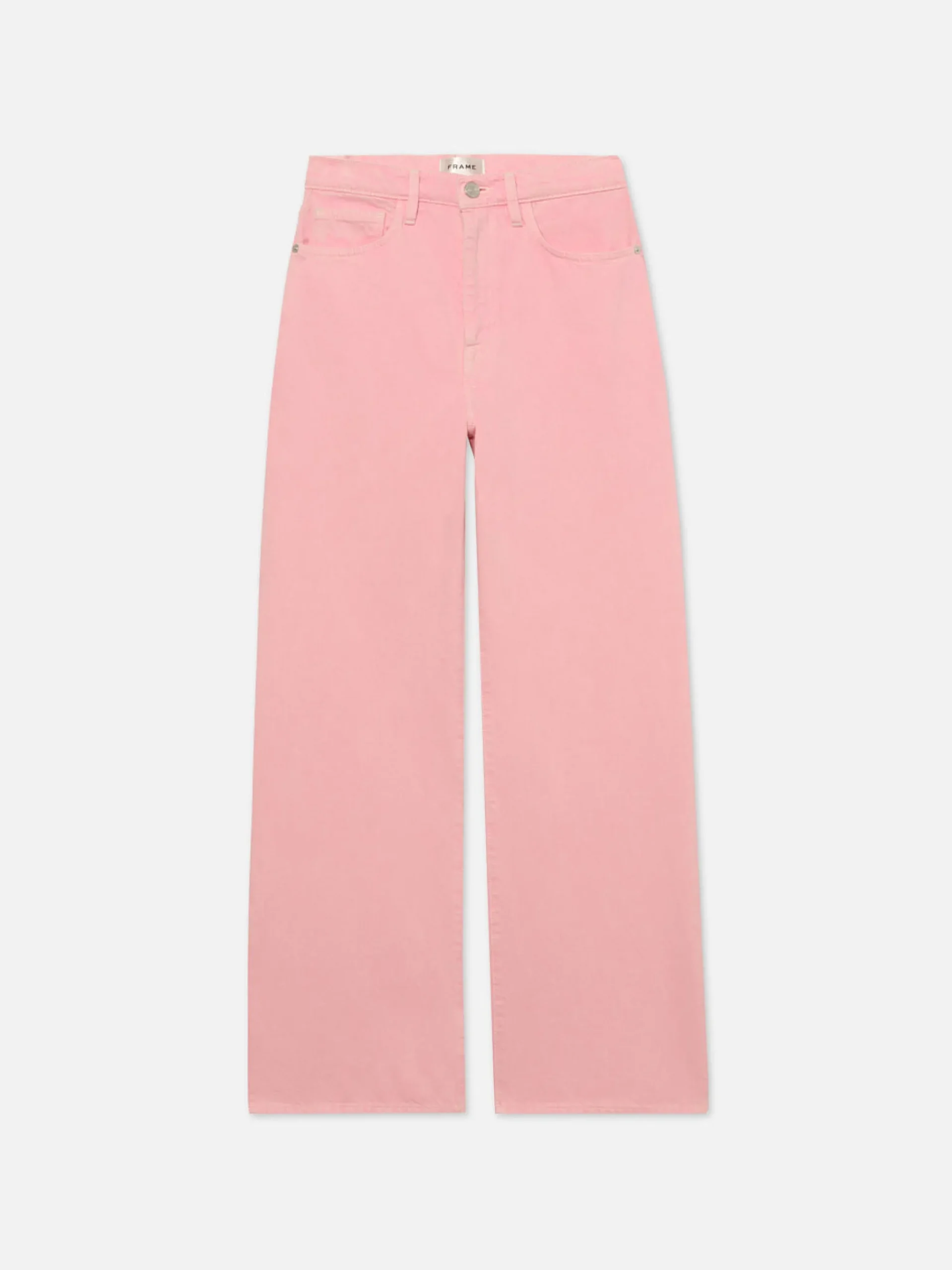 Women FRAME Le Jane Wide Crop in Washed Dusty Pink