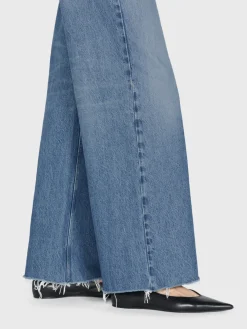 Women FRAME Le Low Baggy Wide Leg Cut Off in