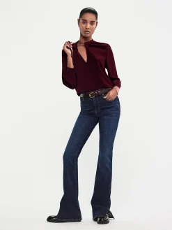 Women FRAME Le Mini Boot Outseam Slit in