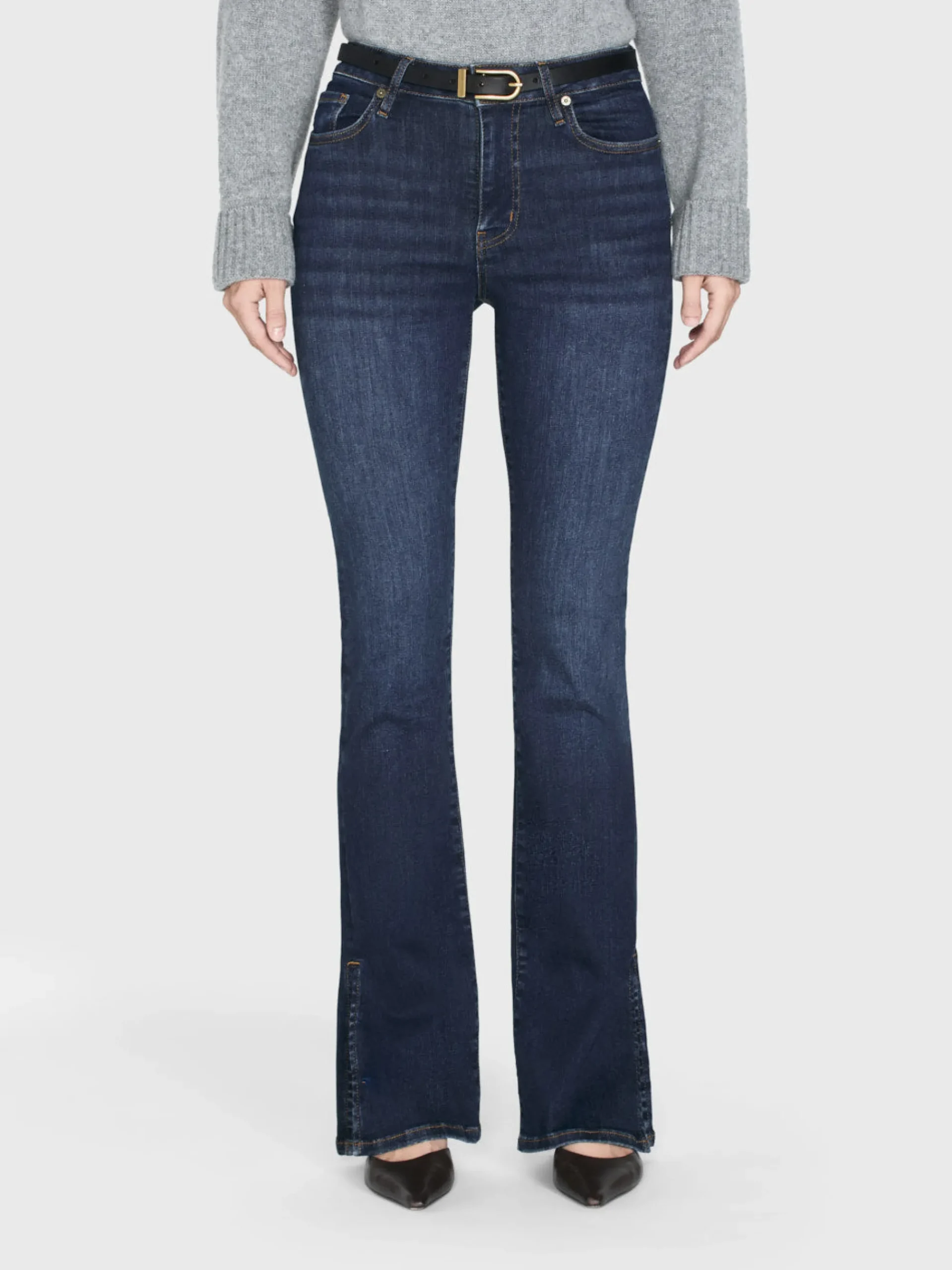 Women FRAME Le Mini Boot Outseam Slit in