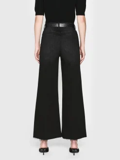 Women FRAME Le Palazzo Crop in Tilt Raw After