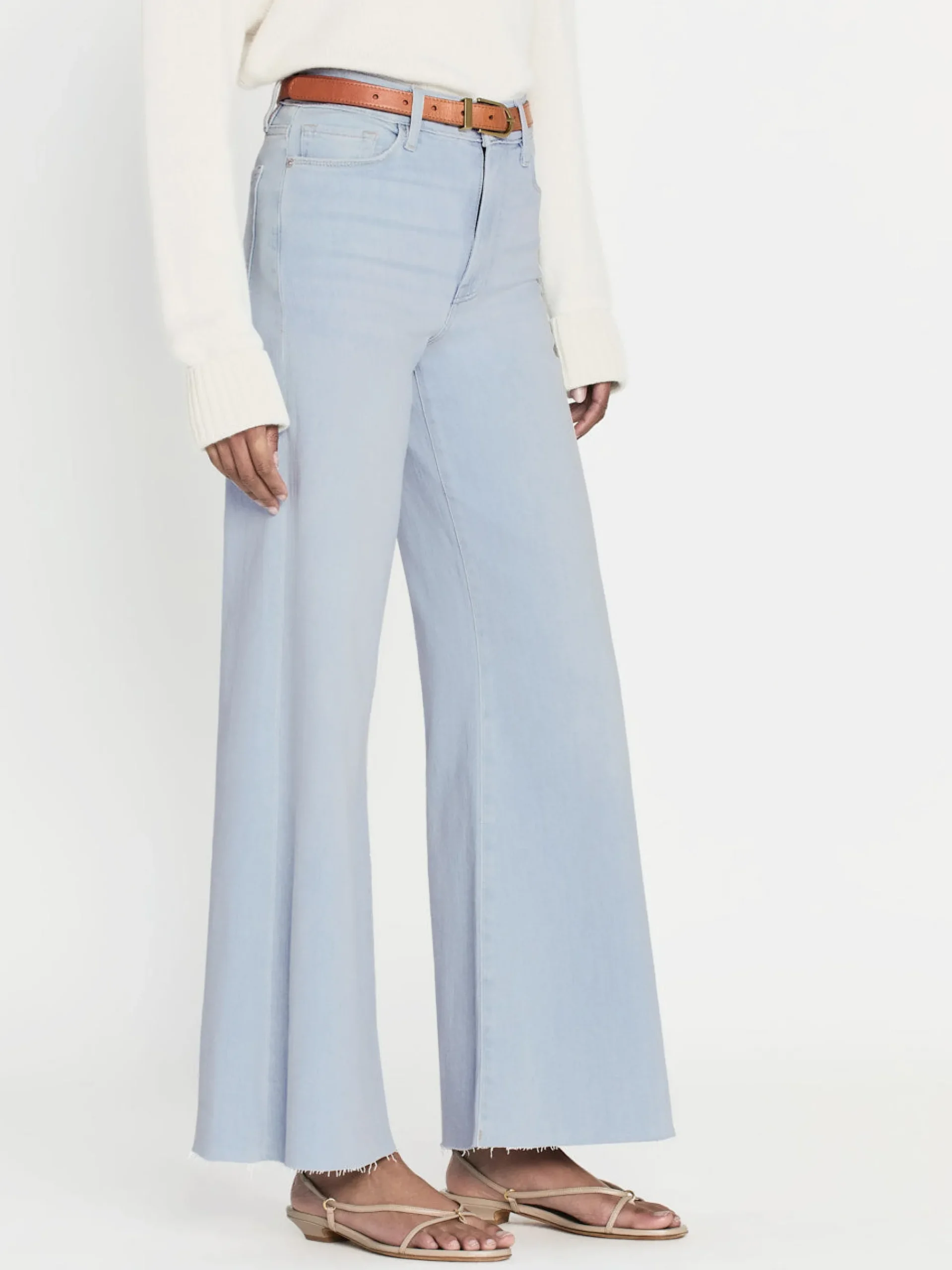 Women FRAME Le Palazzo Crop Raw After in