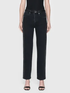 Women FRAME Le Sleek Straight Studded in