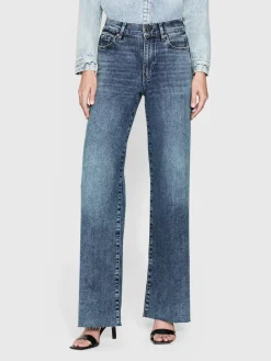 Women FRAME Le Slim Palazzo in Rowley Raw After