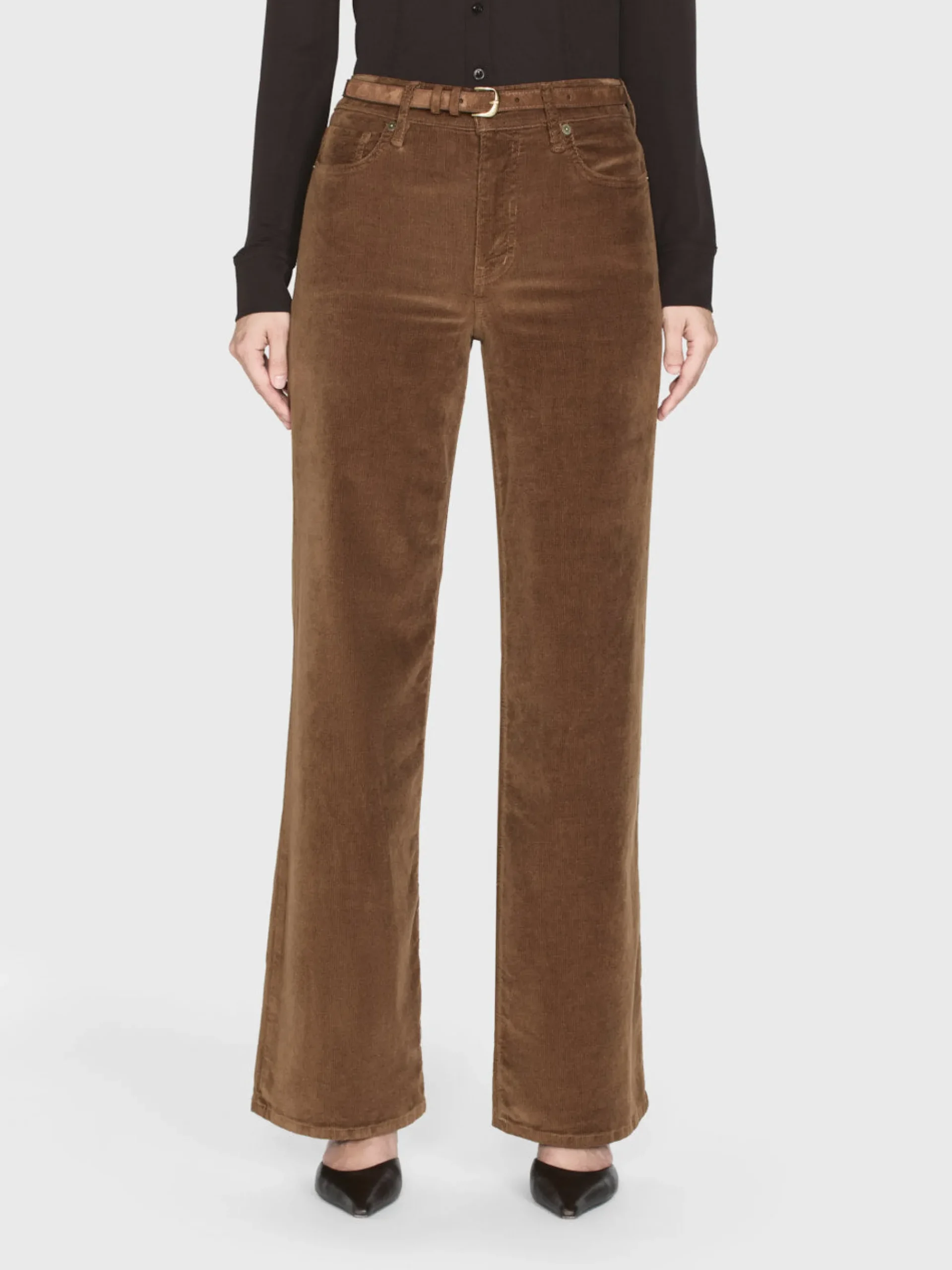 Women FRAME Le Slim Palazzo Corduroy in