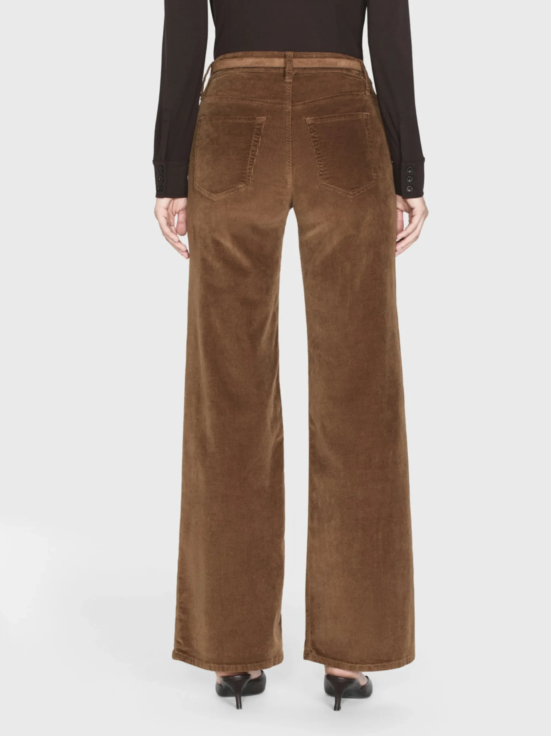 Women FRAME Le Slim Palazzo Corduroy in