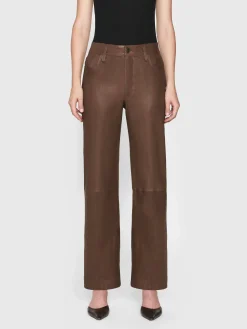 Women FRAME Le Slim Palazzo Leather in