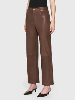Women FRAME Le Slim Palazzo Leather in