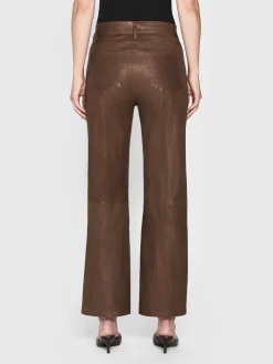Women FRAME Le Slim Palazzo Leather in