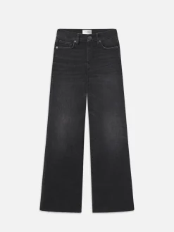 Women FRAME Le Slim Palazzo Raw Fray in