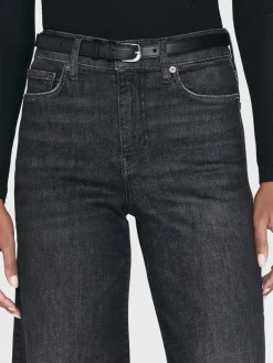 Women FRAME Le Slim Palazzo Raw Fray in