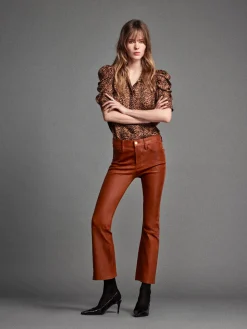 Women FRAME Leather Le Crop Mini Boot in