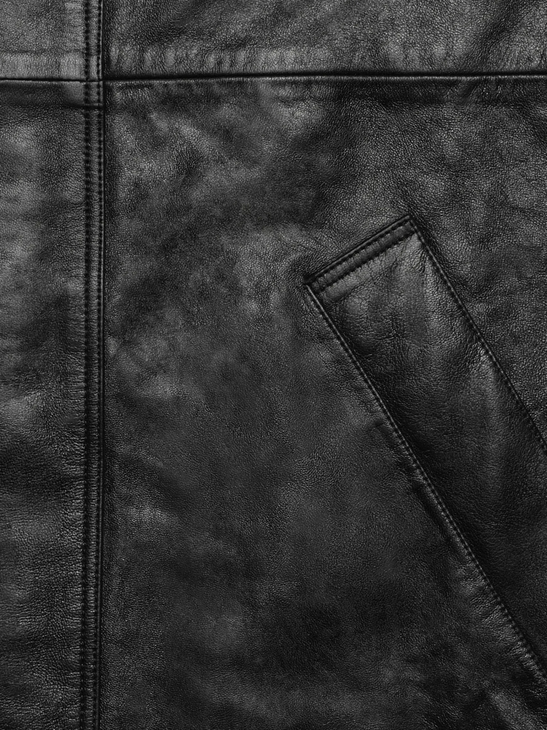 FRAME Leather Parka in