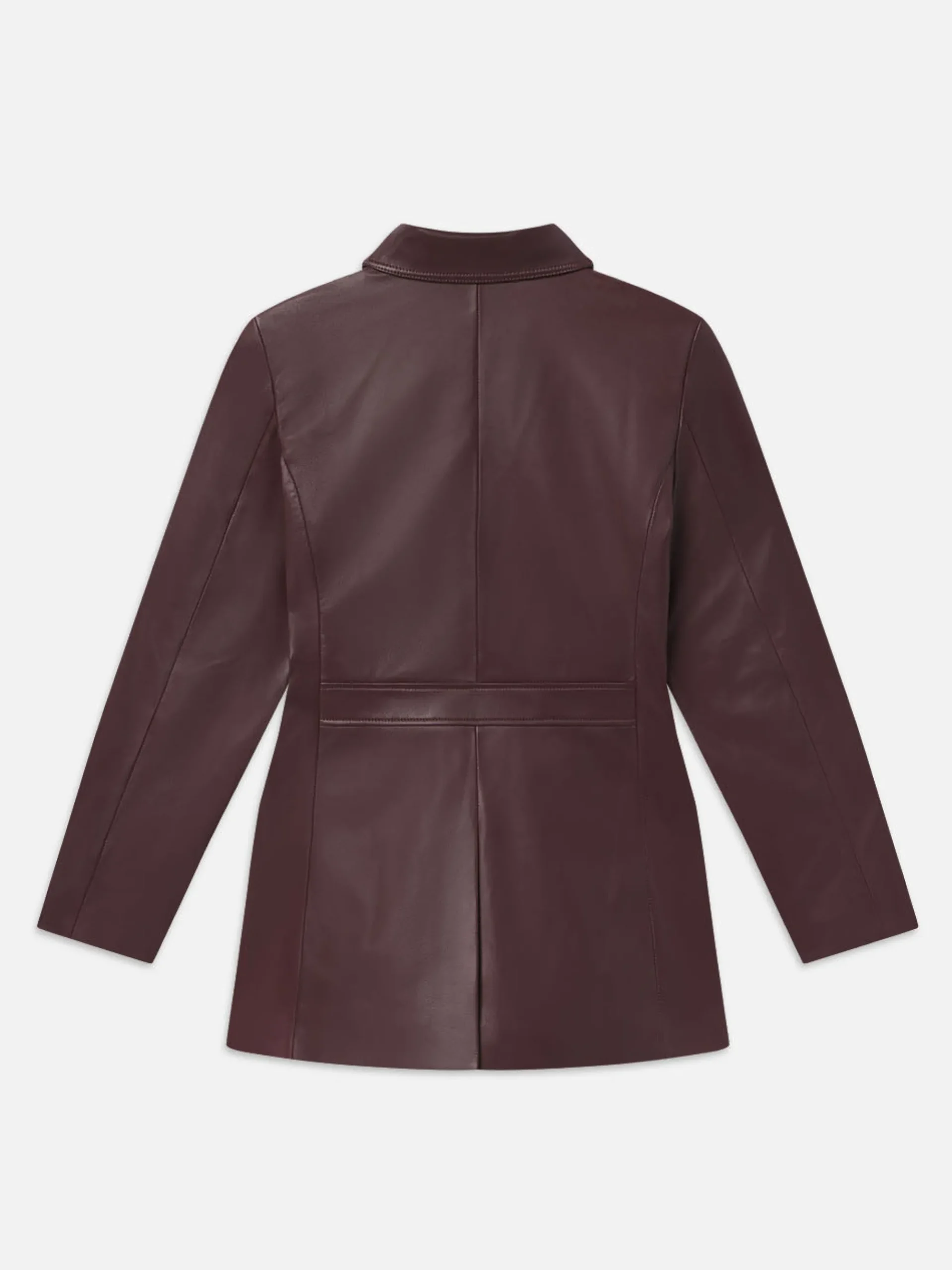 Women FRAME Leather Safari Jacket in