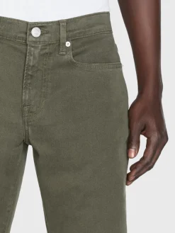 FRAME L'Homme Slim Brushed Twill in Dark Olive