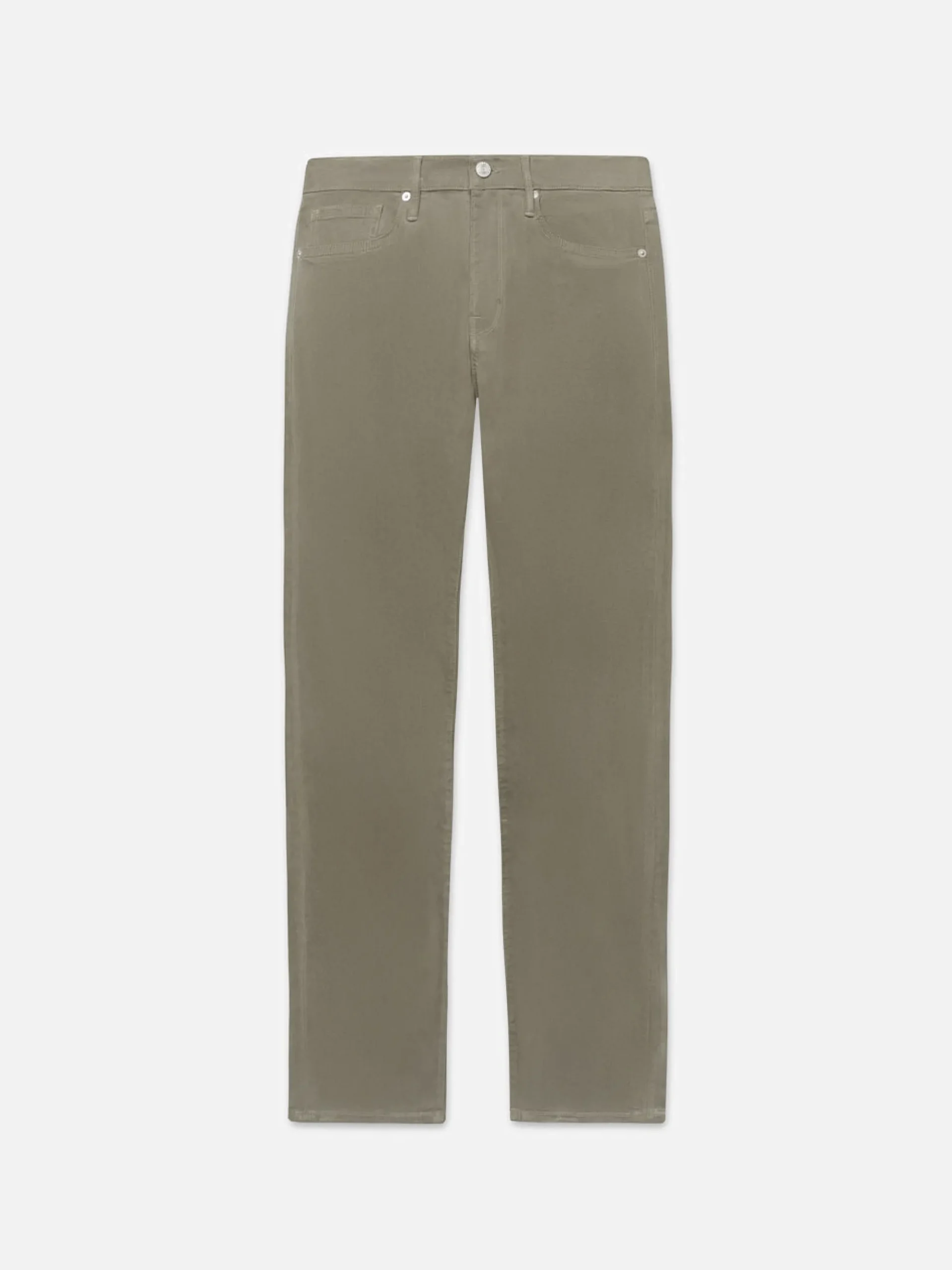 FRAME L'Homme Slim Brushed Twill in Washed Military