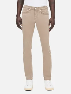 FRAME L'Homme Slim Brushed Twill in Stone Beige