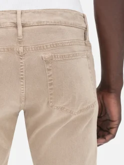 FRAME L'Homme Slim Brushed Twill in Stone Beige