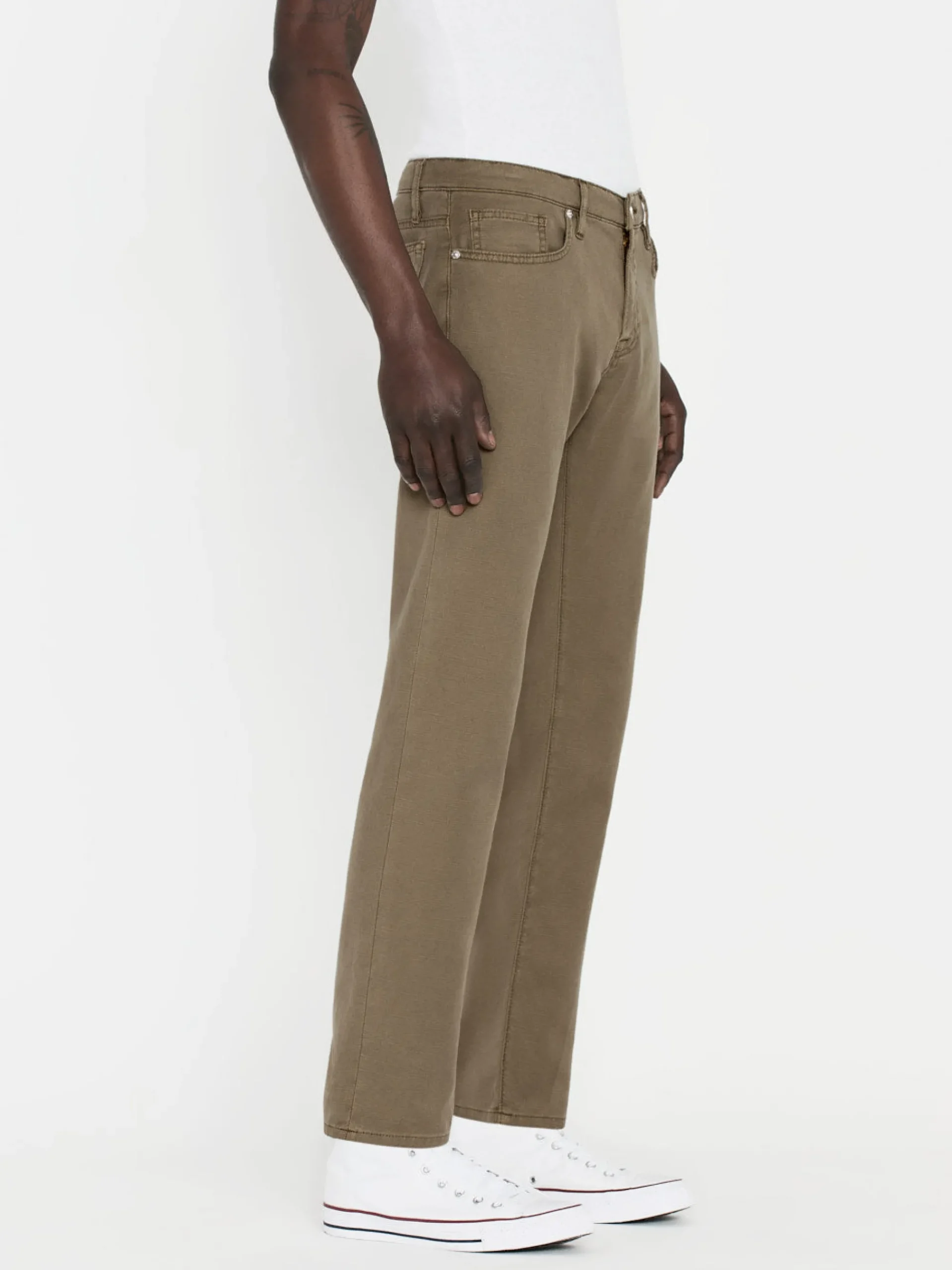FRAME L'Homme Slim Lightweight Twill in Garage Dry Sage