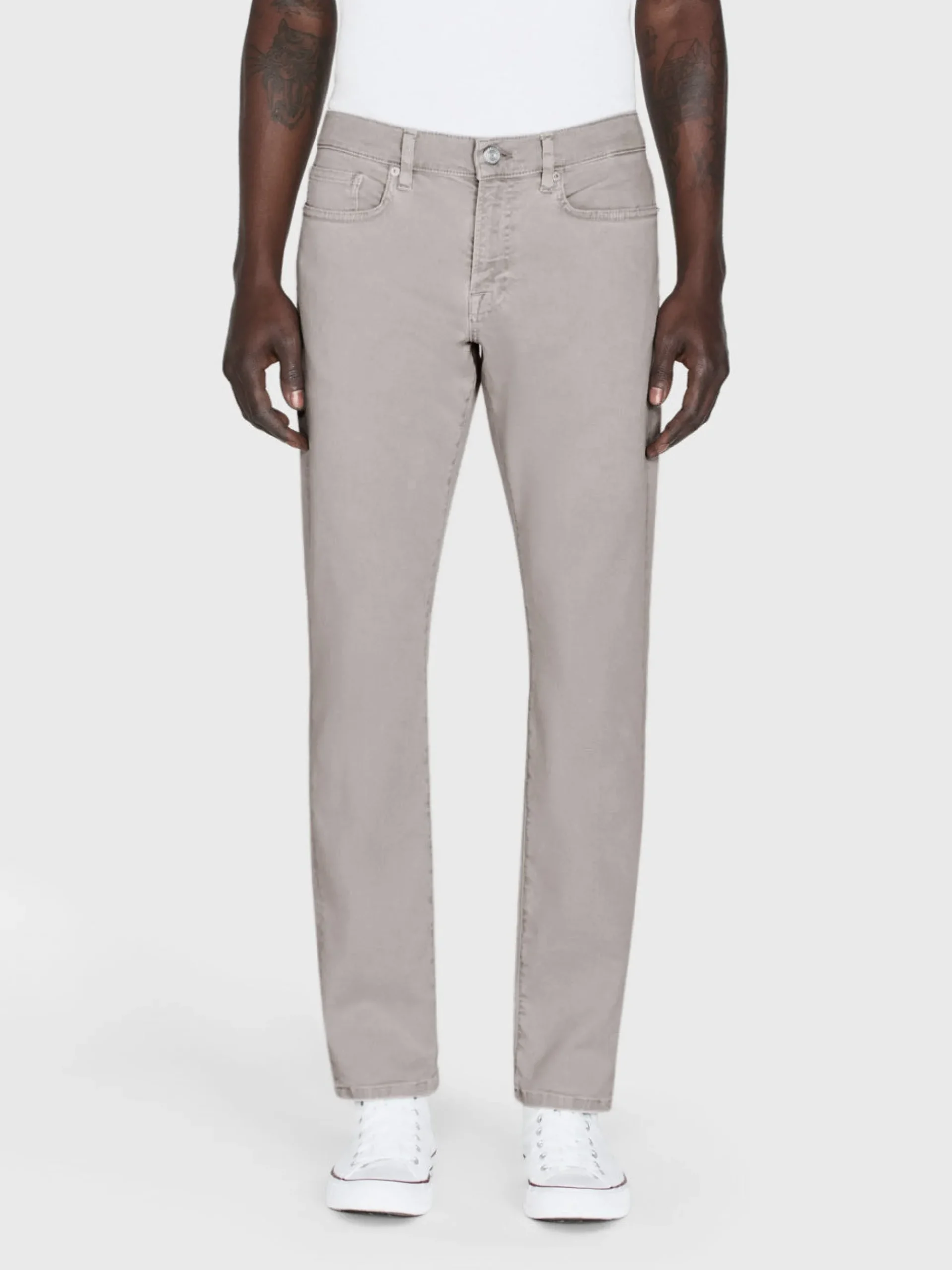 FRAME L'Homme Slim Twill in Garage Blue Grey