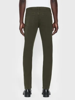 FRAME L'Homme Slim Twill in Garage Moss Green