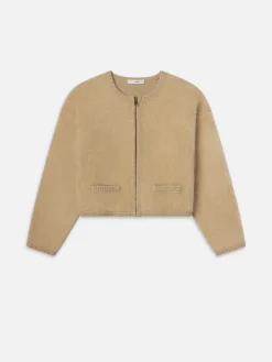 Women FRAME Lofty Crochet Cardi in