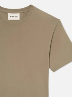 FRAME Logo Tee in Dry Sage