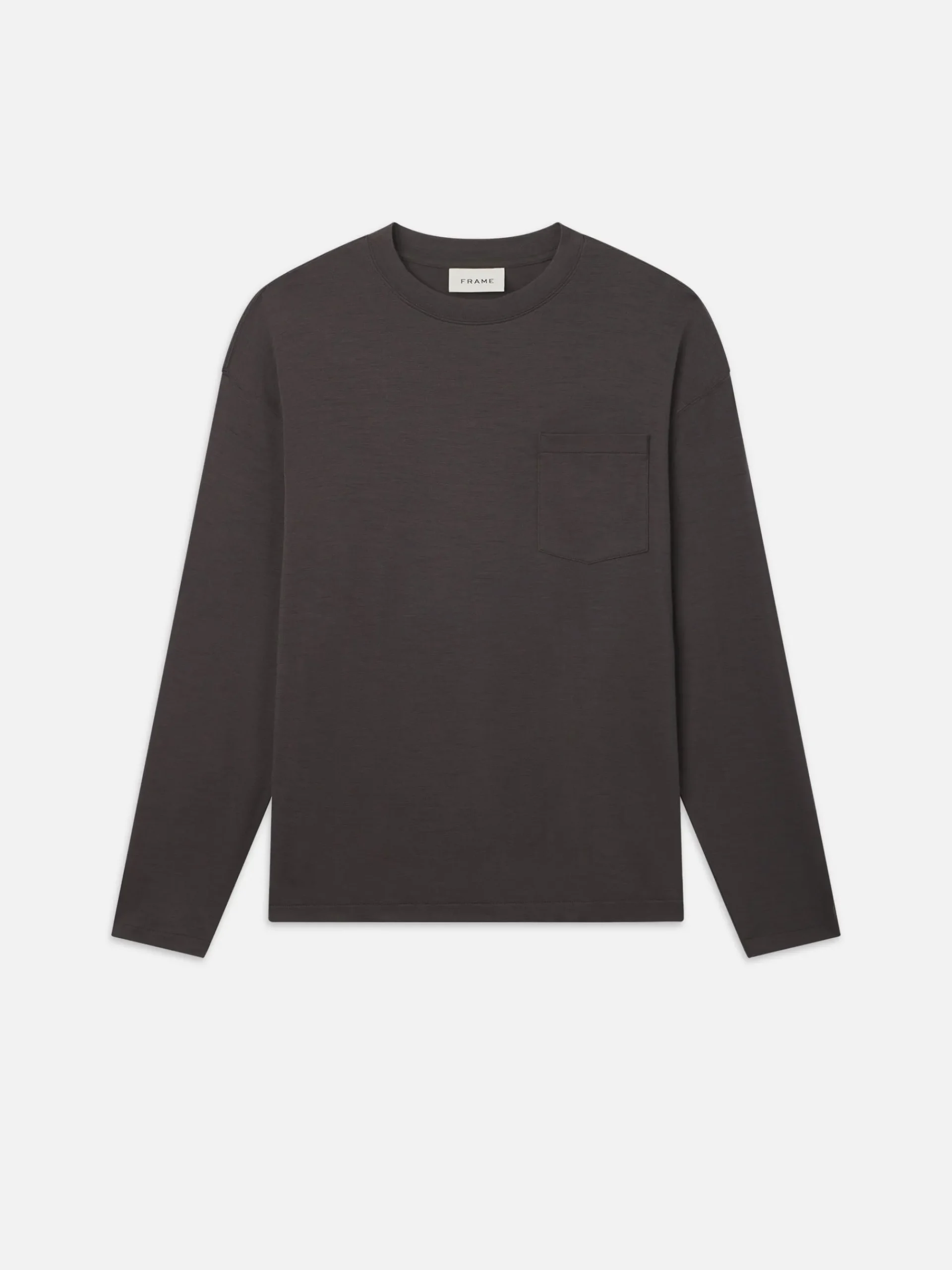 FRAME Long Sleeve Woolen Tee in