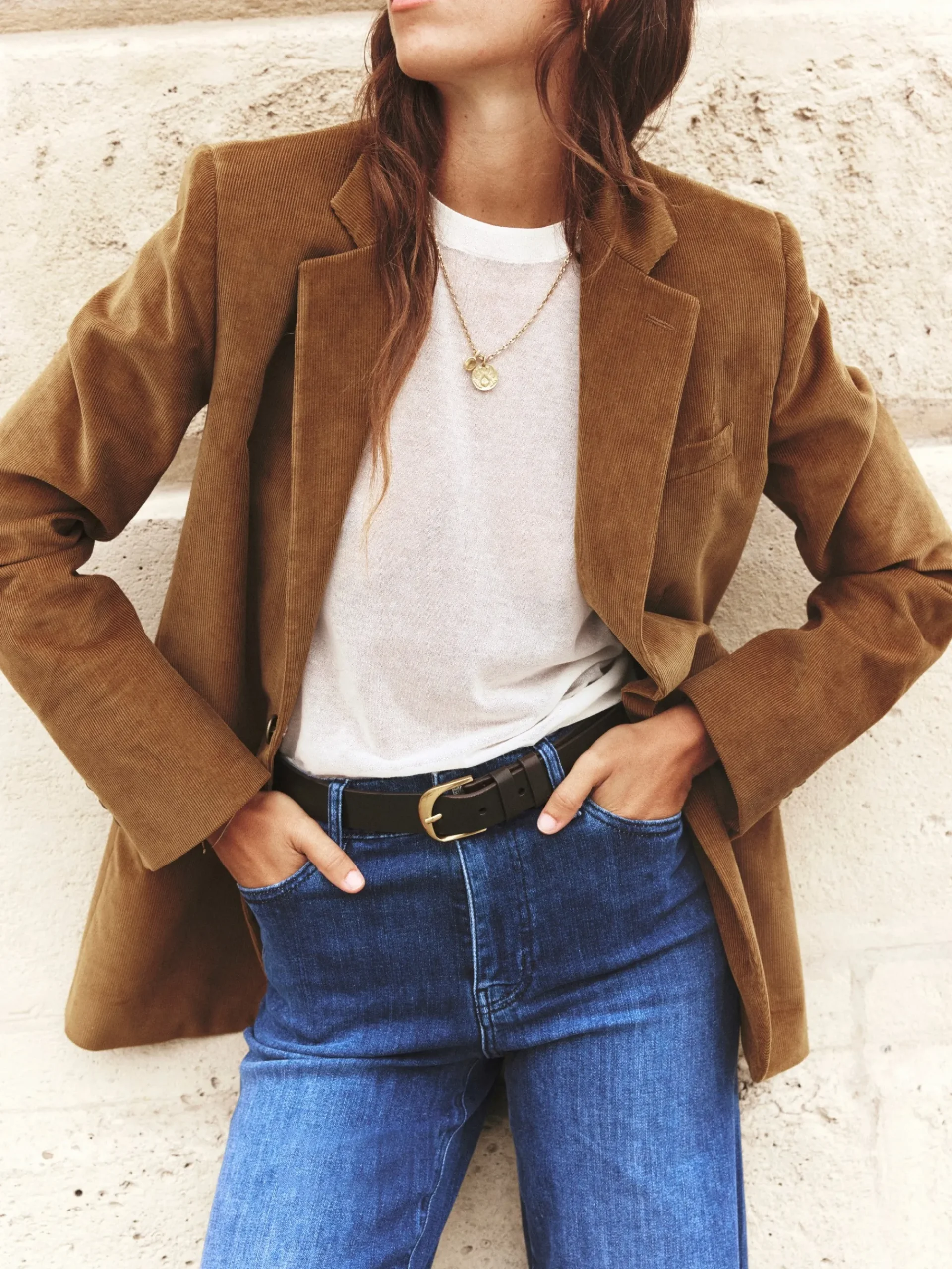 Women FRAME Luxe Baby Tee in