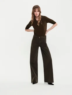 Women FRAME Modern Pocket Pant in Rich Military