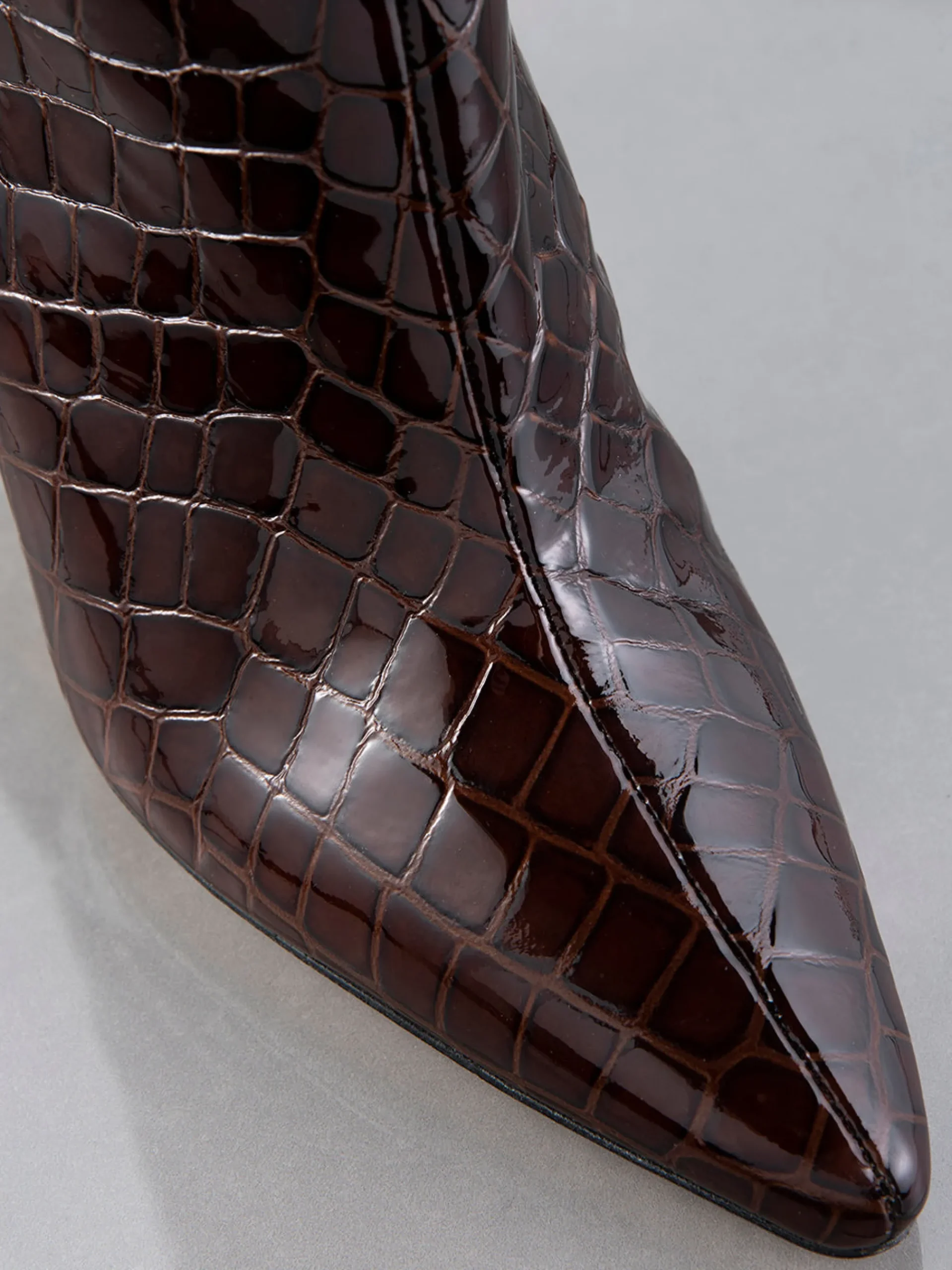 Women FRAME Odette Boot in Espresso Croc