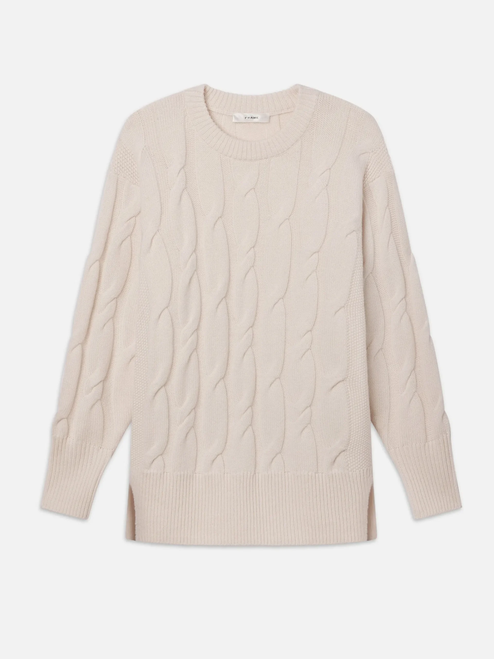 Women FRAME Oversized Cable Knit Sweater in