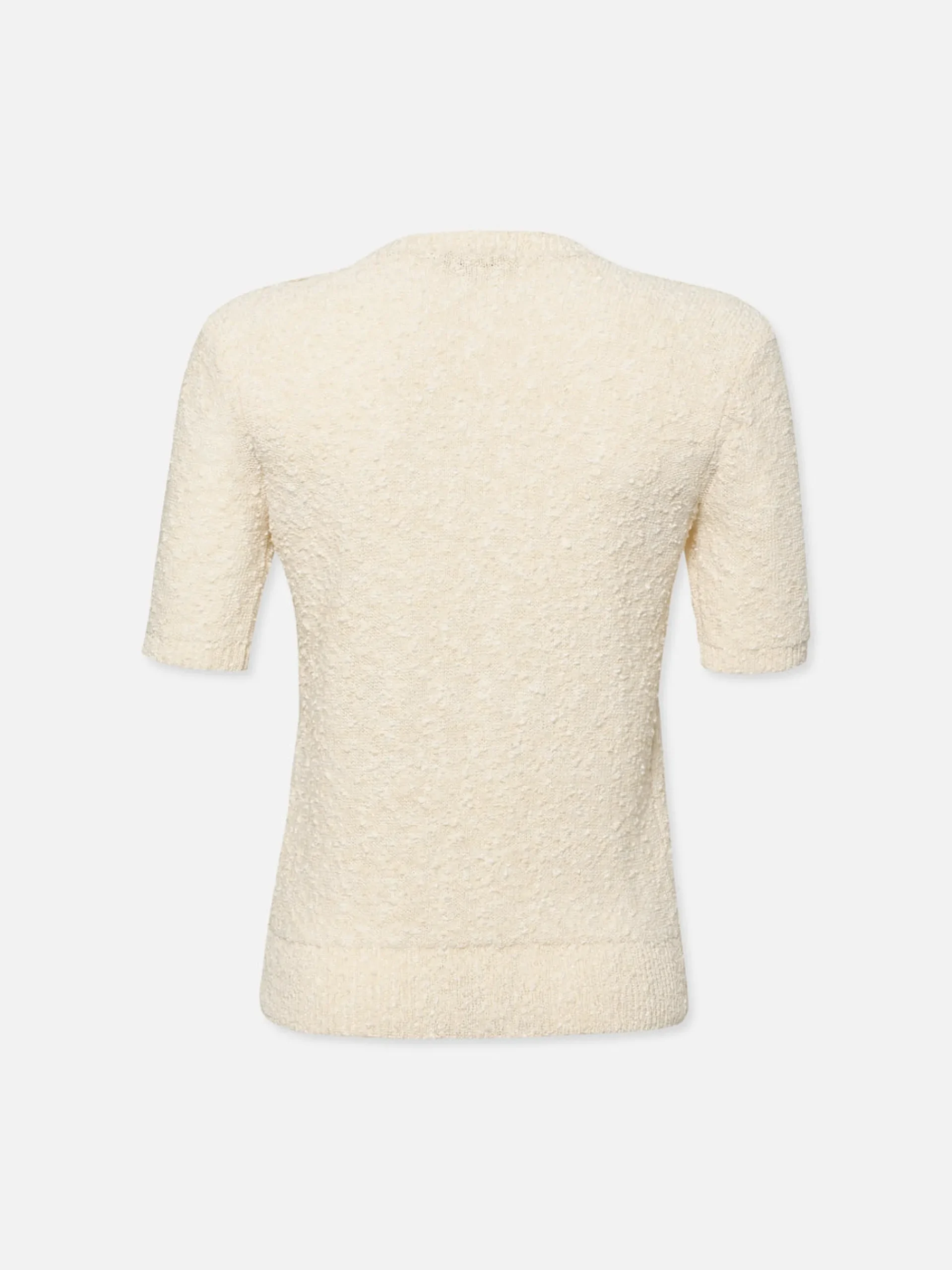 Women FRAME Patch Pocket Short Sleeve Sweater in